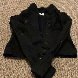 Black jean jacket